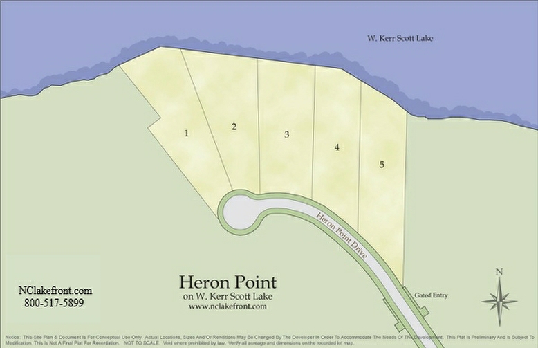 Heron Point on Kerr Scott Lake, NC General Info